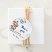 ブルーテディベアバルーン1st誕生日 フェイバータグ (インサイチュ)