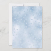 ブルーテディベアベビーシャワー招待状 招待状 (裏面)