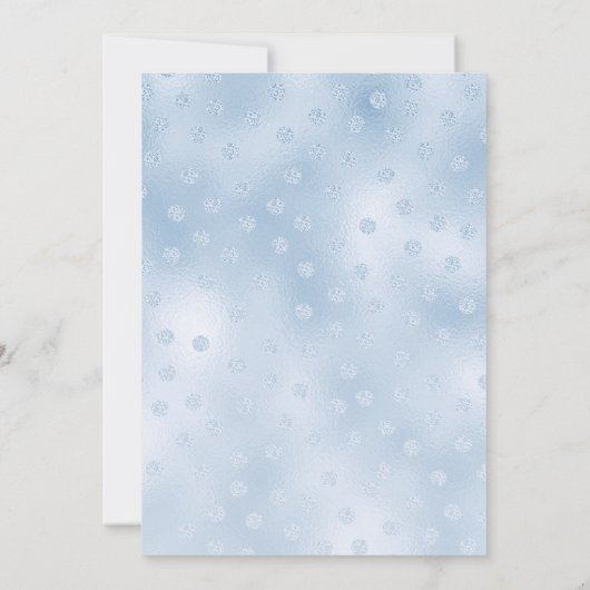 ブルーテディベアベビーシャワー招待状 招待状 (裏面)