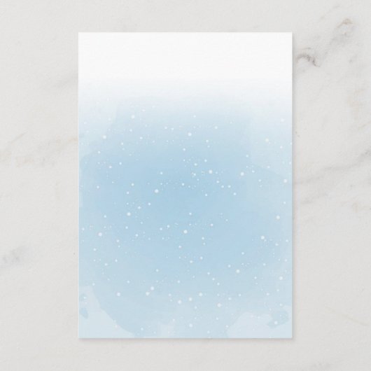 ブルーテディベアベビーシャワー詳細 エンクロージャーカード (裏面)