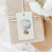 ブルーテディベアースターベビーシャワー ギフトタグ