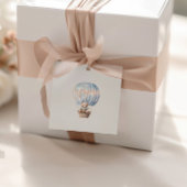 ブルーテディベアースターベビーシャワー フェイバータグ