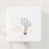 ブルーテディベアーホットエアバルーン赤ちゃんシャワー フェイバータグ (インサイチュ)