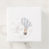 ブルーテディベアーホットエアバルーン赤ちゃんシャワー フェイバータグ (インサイチュ)