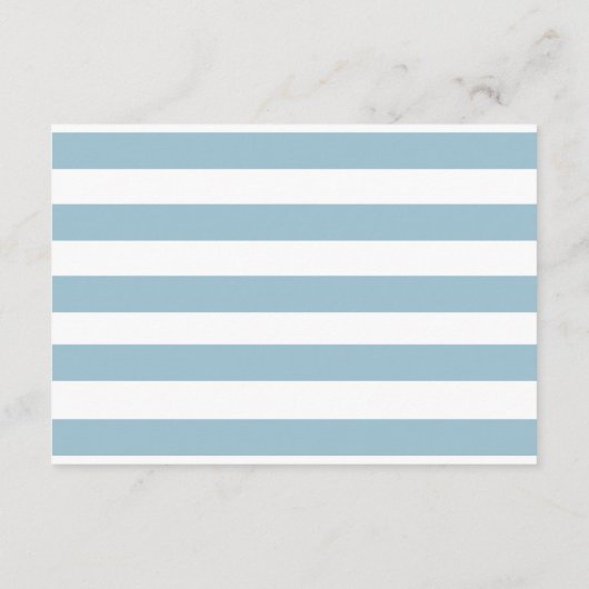 ブルーテディベアーボーイ赤ちゃんシャワーベビー エンクロージャーカード (裏面)