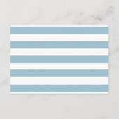 ブルーテディベア少年ベビーシャワーおむつラッフル エンクロージャーカード (裏面)