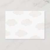 ブルーテディベア温風船表示シャワー エンクロージャーカード (裏面)