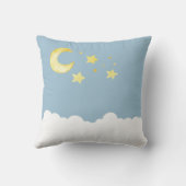 ブルーテディベア誕生統計子供部屋枕 クッション (裏面)