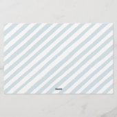 ブルーテディベア赤ちゃんシャワーアドバイスウィッシュカード 便箋 (裏面)