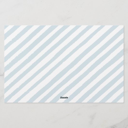 ブルーテディベア赤ちゃんシャワーアドバイスウィッシュカード 便箋 (裏面)