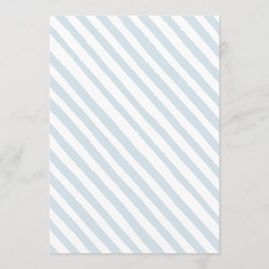 ブルーテディベア赤ちゃんシャワー親アドバイスカード アドバイスカード (裏面)