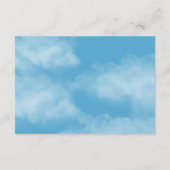 ブルーテディベア風船ベビー エンクロージャーカード (裏面)