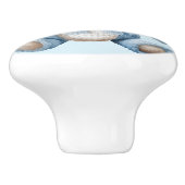 ブルーテディベア セラミックノブ (側面)