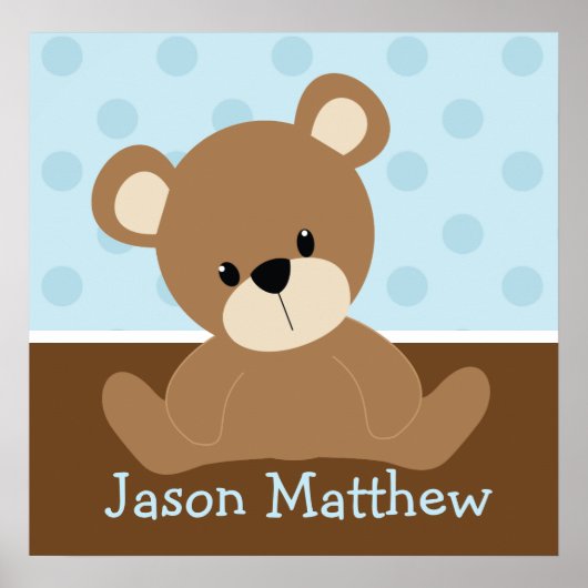 ブルーテディベア ポスター (正面)