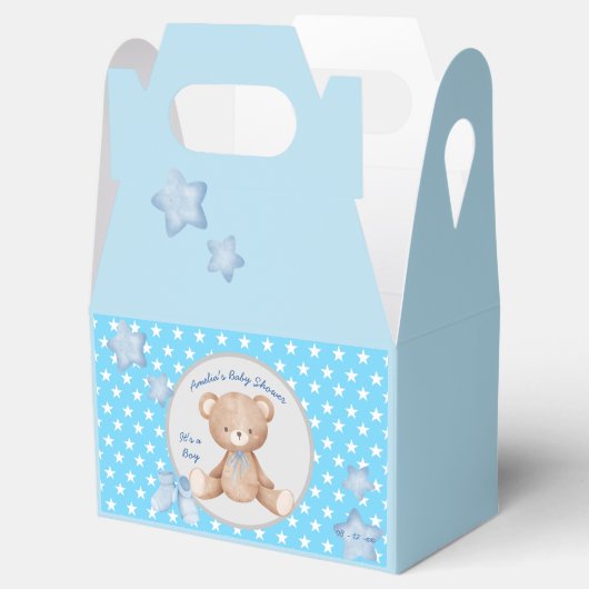 ブルーテディリトルスタート男の赤ちゃん フェイバーボックス (オープン)