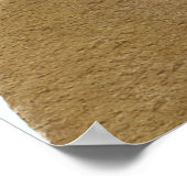 ブルーテディ我々は赤ちゃんシャワーおむつを待つことができる ポスター (角)