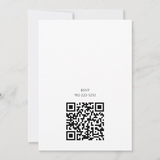 ブルーテディ航海のベア赤ちゃんシャワー 招待状 (裏面)