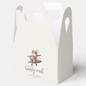 ブルーテディ魅力的ベア男の子ベビーシャワー フェイバーボックス (オープン)