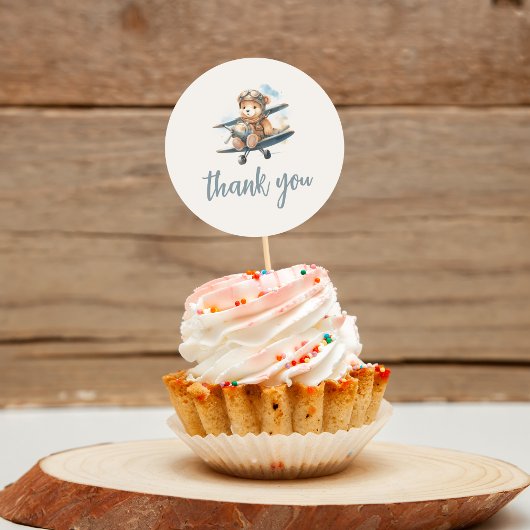 ブルーテディ魅力的ベア男の子ベビーシャワー ラウンドシール