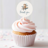 ブルーテディ魅力的ベア男の子ベビーシャワー ラウンドシール