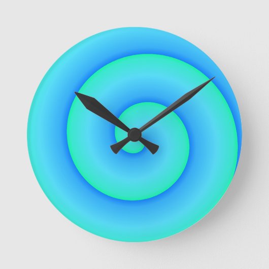 ブルーテネ ラウンド壁時計 (正面)