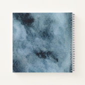 ブルーテラコッタオボーイ秋ベビーシャワーゲストブック ノートブック (裏面)