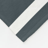 ブルーテラコッタ赤いレトロな波 フリースブランケット (角)