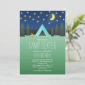ブルーテントアンダーザスターズ誕生日キャンプ 招待状 (スタンド正面)