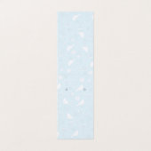 ブルーテント折りイヤリングディスプレイカードの鳥 名刺 (外部フラット)