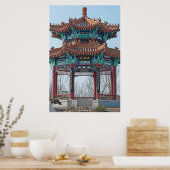 ブルーテンプル ポスター (キッチン)