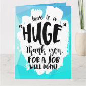 ブルーテンペストの良いジョブジャイアントありがとう サンキューカード (正面)