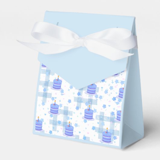 ブルーテーマの誕生日 フェイバーボックス (正面サイド)