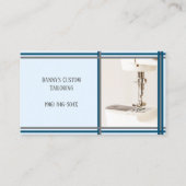 ブルーテーラー裁縫機械名刺 名刺 (正面)