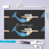 ブルーテールマーメイドスイミングサンダー_コーブ 薄葉紙 (クラフト)