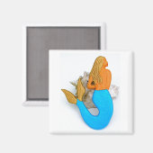 ブルーテールマーメイド マグネット (正面/裏面)