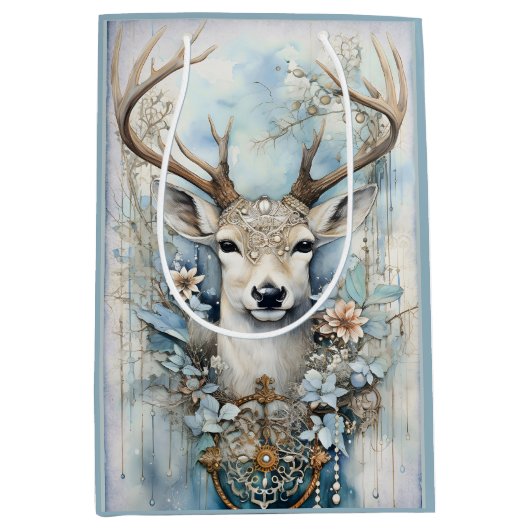 ブルーディアーウェアフローラリース ミディアムペーパーバッグ (正面)