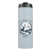 ブルーディアーウッズ&マウンテンカスタムズ文字&名前 タンブラー (正面)