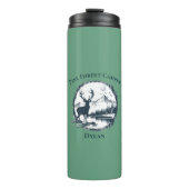 ブルーディアーウッズ&マウンテンカスタムズ文字&名前 タンブラー (正面)