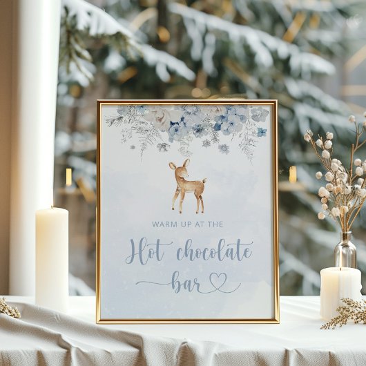 ブルーディアーホットチョコレートバーポスター ポスター