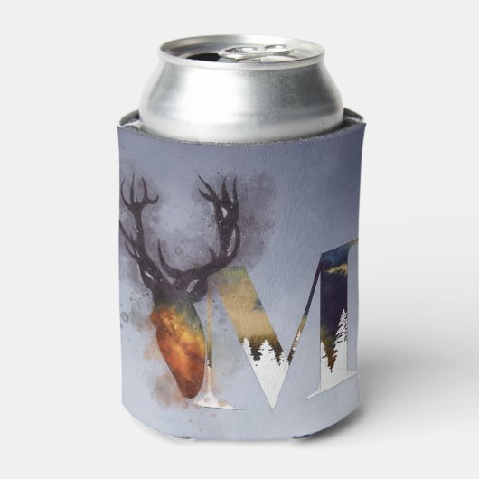 ブルーディアームモノグラムファミリーキャビン名クーラーボックス 缶クーラー (缶正面)