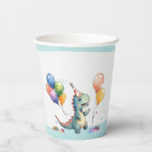 ブルーディオナンスボーイ水彩誕生日 紙コップ (裏面)