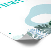 ブルーディオンドラサファリスウィーティヴォレス誕生日標識 ポスター (角)