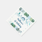 ブルーディオンドラサファリ誕生日 スタンダードカクテルナプキン (角)