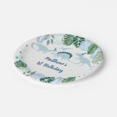 ブルーディオンドラサファリ誕生日 ペーパープレート (アングル)