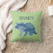 ブルーディオンドラトリケラクトップ名前をカスタムする装飾用クッション クッション (ブランケット)