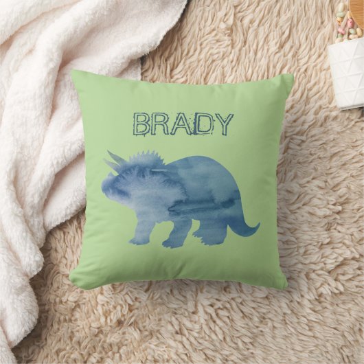 ブルーディオンドラトリケラクトップ名前をカスタムする装飾用クッション クッション (ブランケット)