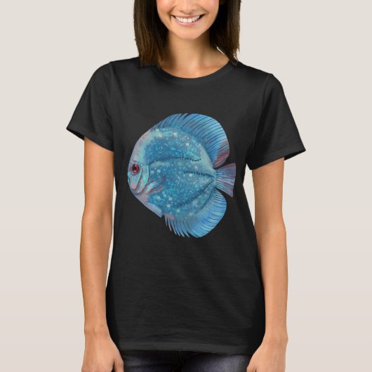 ブルーディスカスフィッシュ Tシャツ (正面)