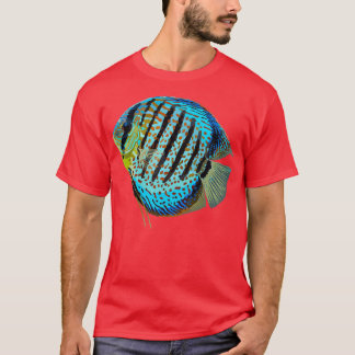 ブルーディスカスフィッシュSymphysodon CichlidかわいいFreshwat Tシャツ
