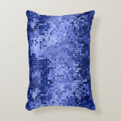 ブルーディスコエレガントボールグリッター&スパークリルス アクセントクッション (正面(垂直))