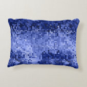 ブルーディスコエレガントボールグリッター&スパークリルス アクセントクッション (裏面)